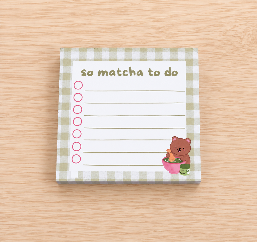 So Matcha To Do Memo Pad
