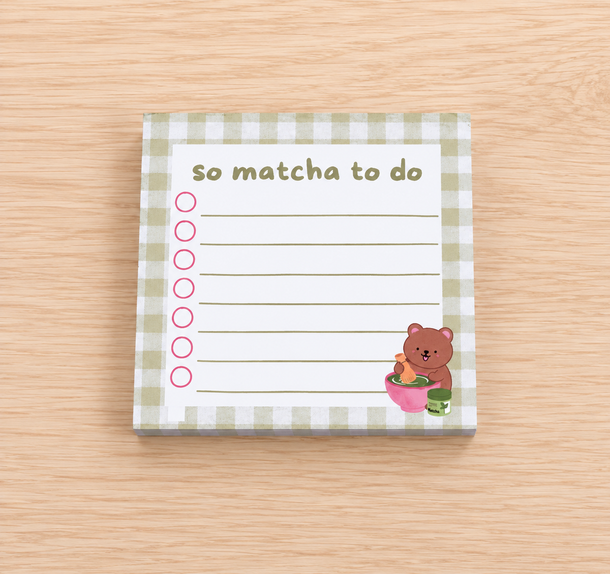So Matcha To Do Memo Pad