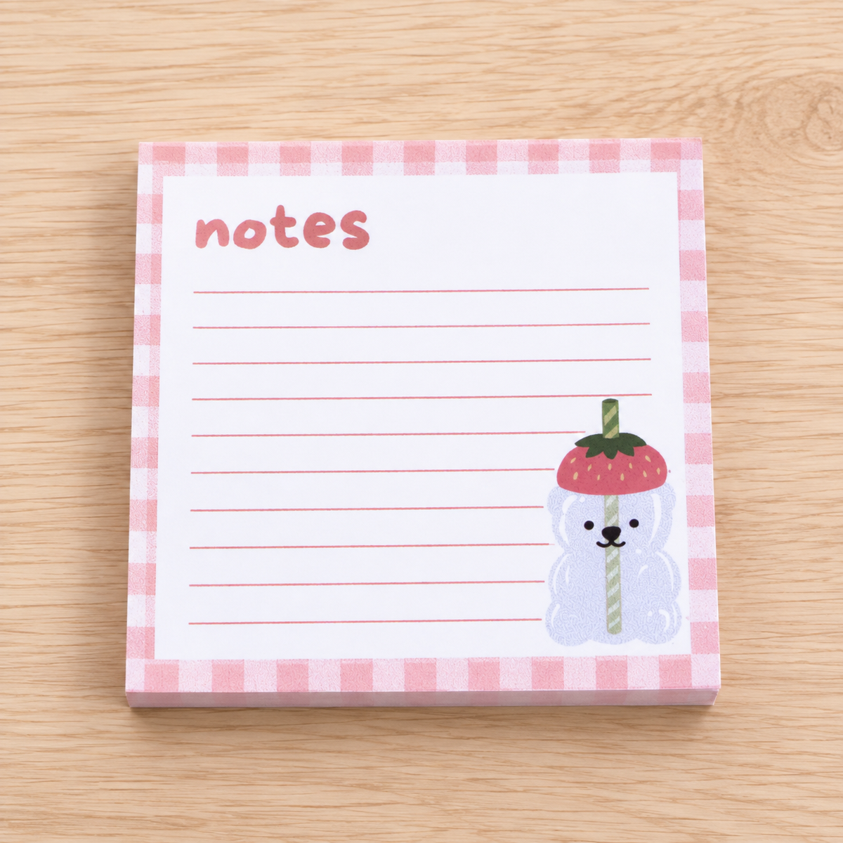 Strawberry Matcha Memo Pad