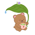 Rainy Day Matcha Bear