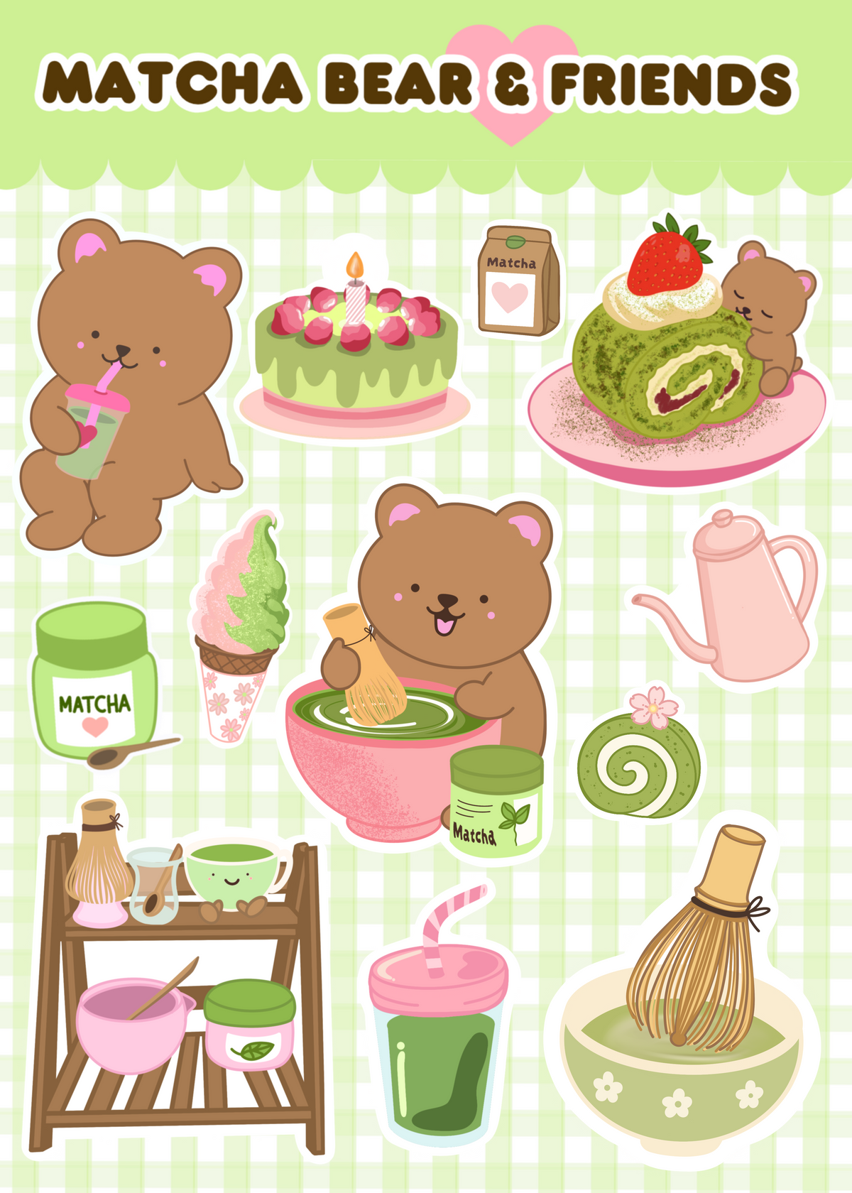 Matcha is Life Sticker Sheet