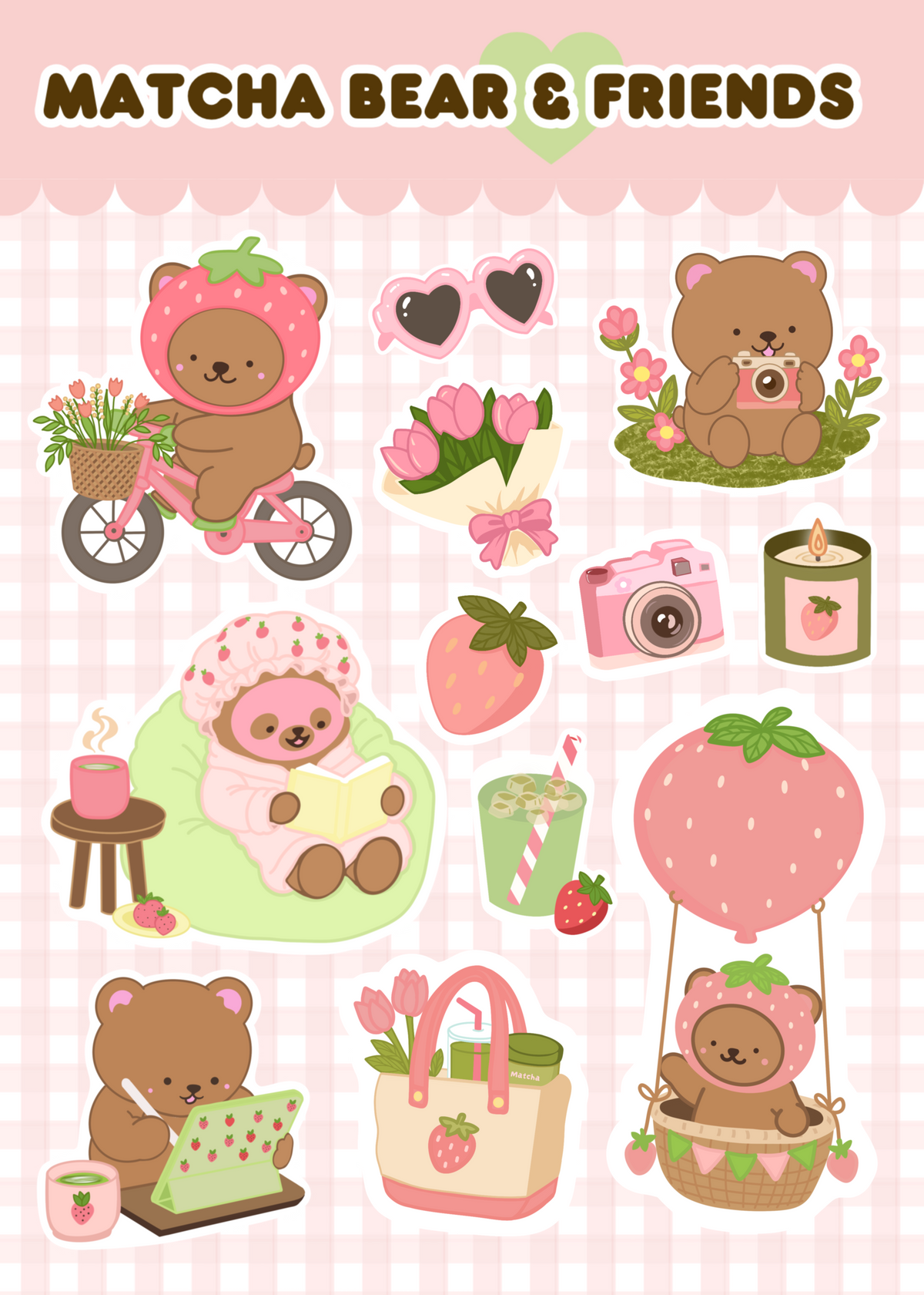 Strawberry Dreams Sticker Sheet