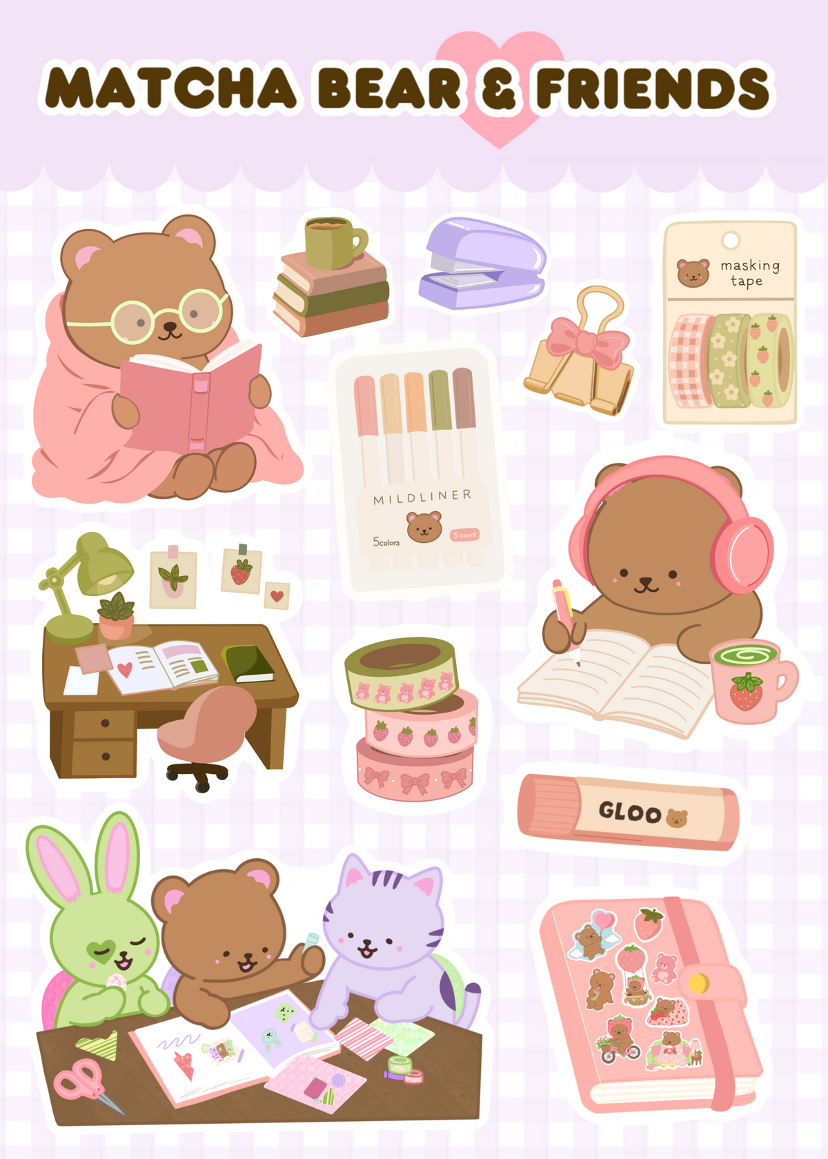 Never Enough Stationery Sticker Sheet